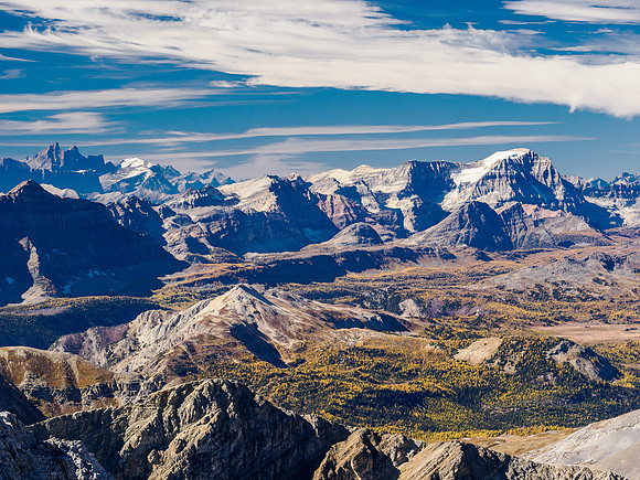 Mount Ball over Pharaoh Peak.