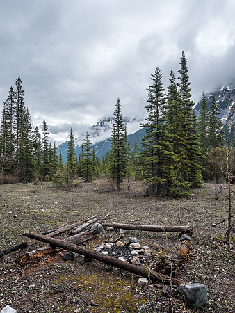 A campsite.