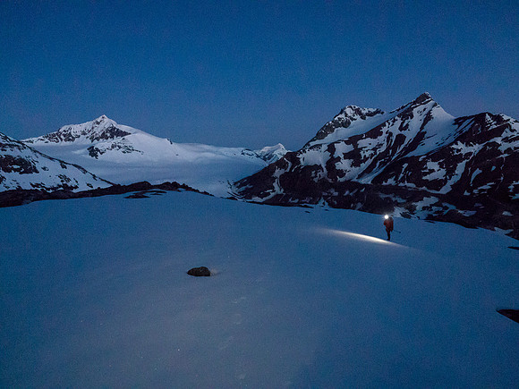 Morning slowly breaks around us.