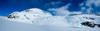 Part of Andromeda's southern end to our right as we ski up the glacier.