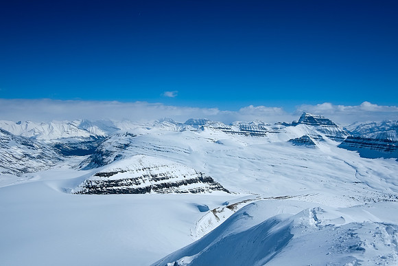 Terrace, TAV, North Towers and Mount Saskatchewan.