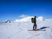 On the summit of Stutfield Peak.