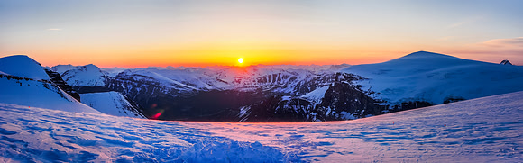 Sunrise on Sunday morning from camp.
