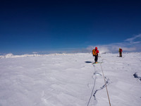 On the summit of Stutfield Peak.