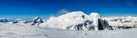 Summit panorama looking west including (L to R), Columbia, South Twin, North Twin and Twin's Tower.