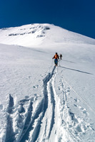 Approaching the SE face directly now - it is very foreshortened and flattened in this shot.