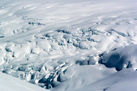 Looking back down the trench - this is the icefall we avoided by going further south before descending the trench.