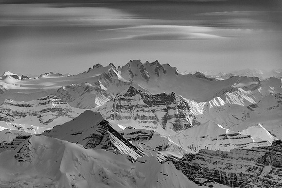 The lovely Adamant Range in the Selkirk Mountains in British Columbia.