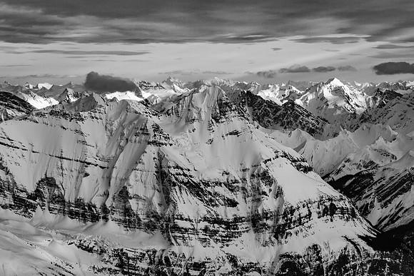 Mount Bryce's north face is a damn impressive aspect to climb - far beyond my reach!