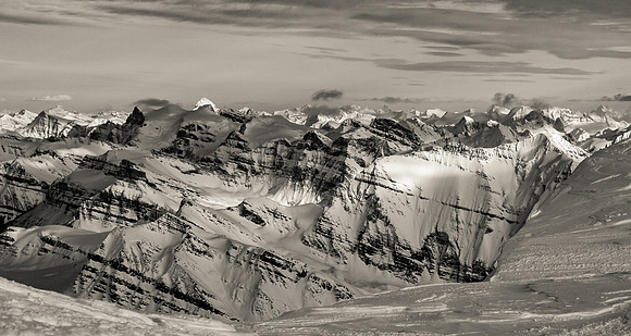 Rudolph, Edward, Ernest, Mount Forbes, Walter Peak, Christian, Oppy, Mount Alexandra and Bryce at foreground right.