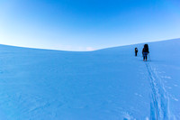 It's a blue world of snow, ice and sky but at least we can SEE the sky!
