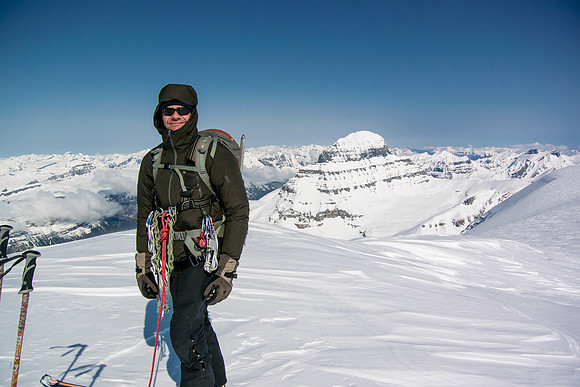 Kev on Stutfield Peak.