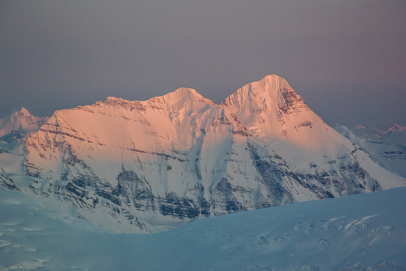 Mount Bryce at sunset.