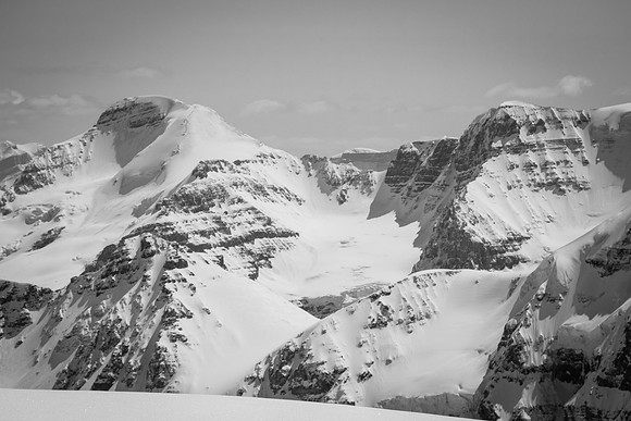 A distant view of Mount Athabasca.