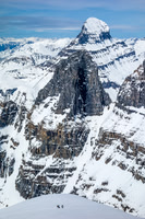 Helen's team sits below South Twin.
