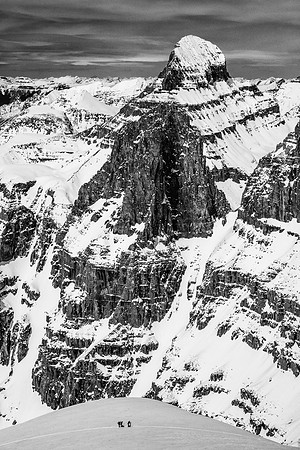 Helen's team sits below South Twin.