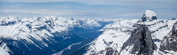 Looking north past Mount Alberta.