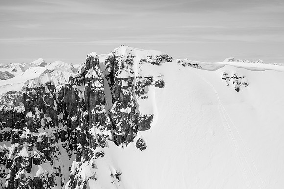 Helen's team on the summit of West Twin. The terrain is huge here.