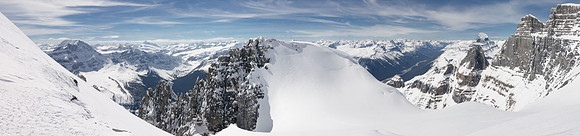 One more panorama towards West Twin Peak.