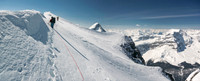We traversed on the west side of the ridge wherever it made sense.