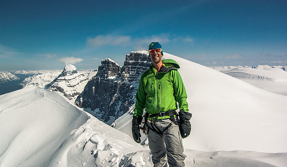 Vern on the summit of South Twin - finally!