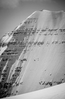 The exposure down the east face of South Twin is severe.