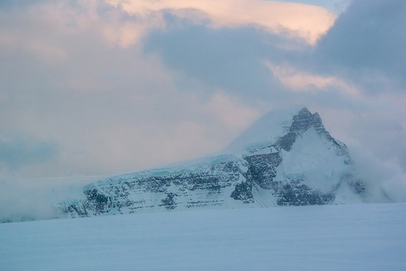 Sunset on Mount Columbia.