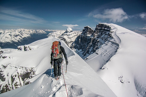 Leaving the summit of South Twin.
