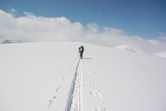 An endless world of white.