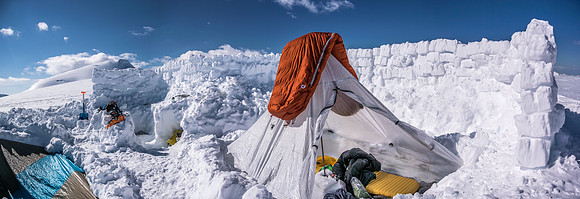 Lots of time in camp allowed me to build the great wall of China around my mid. I also got to sleep in the warm sunshine and dry my gear.