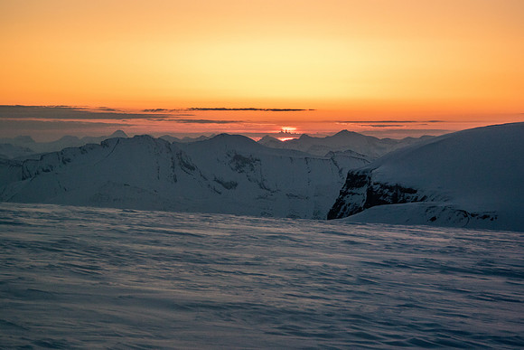 A gorgeous sunrise on our exit day.