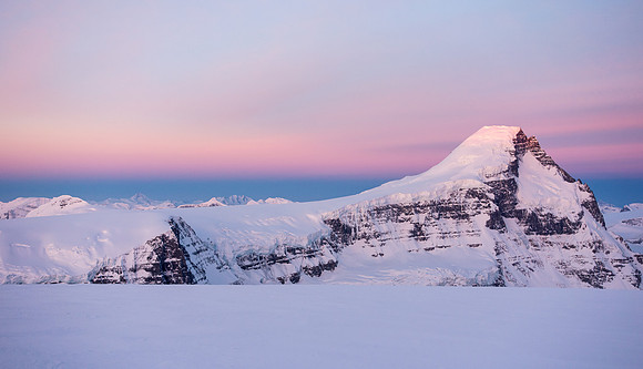 Sunrise over Mount Columbia.
