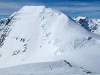 Descending to the South Twin col.