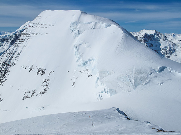 Descending to the South Twin col.