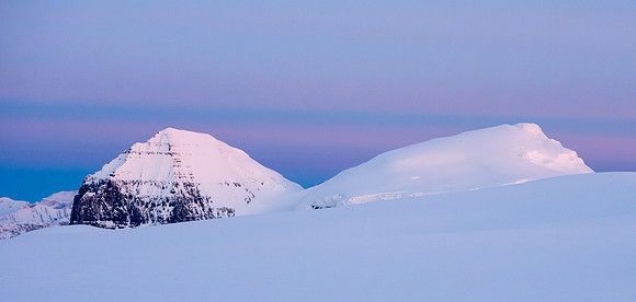 Sunrise over the Twins.