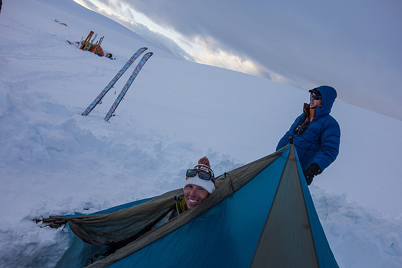 Evening settles in around camp.