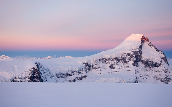 Sunrise over Mount Columbia.