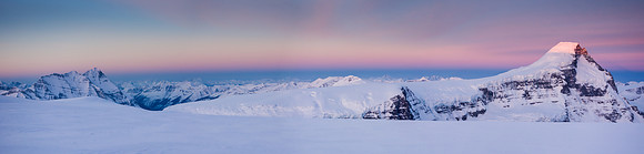 Sunrise over Mount Columbia.
