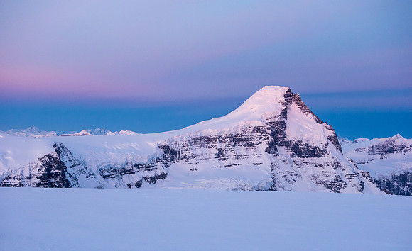 Sunrise over Mount Columbia.