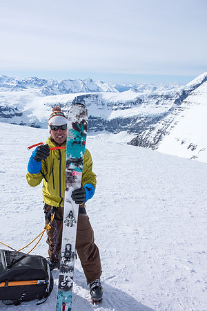 TJ gets ready to pack his skis.
