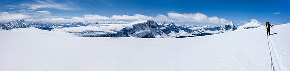 Mount Bryce, Columbia, King Edward and the Twins from L to R.