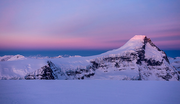 Sunrise over Mount Columbia.