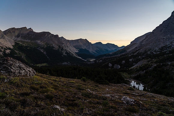 Views over our exit valley towards the Clearwater River.