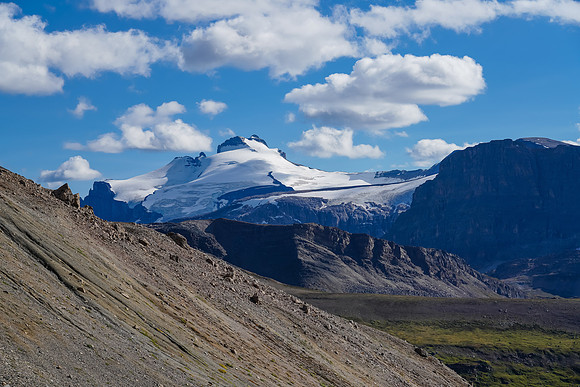Mount Hector shows up over Molar Pass.