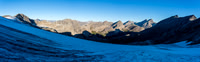 Views back down the gentle Three Brothers Glacier.