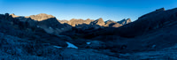 Views back down our approach to the glacier.
