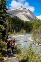Mike and Cornelius hike the Mosquito Creek trail.