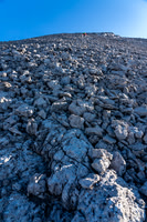Endless rubble slopes to the summit - these were stable at least!