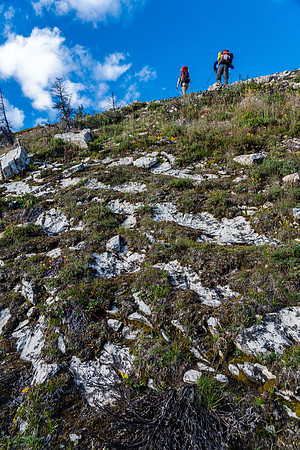 Ascending to the second pass.