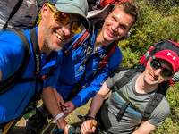 All smiles at the Mosquito Creek trailhead Monday afternoon.